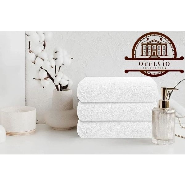 Otelvıo 3'lü Set Beyaz Pamuk El Havlusu 50 x 90 cm , Otel Havlusu - 50 x 90 cm El / Yüz Havlusu Fiyatı