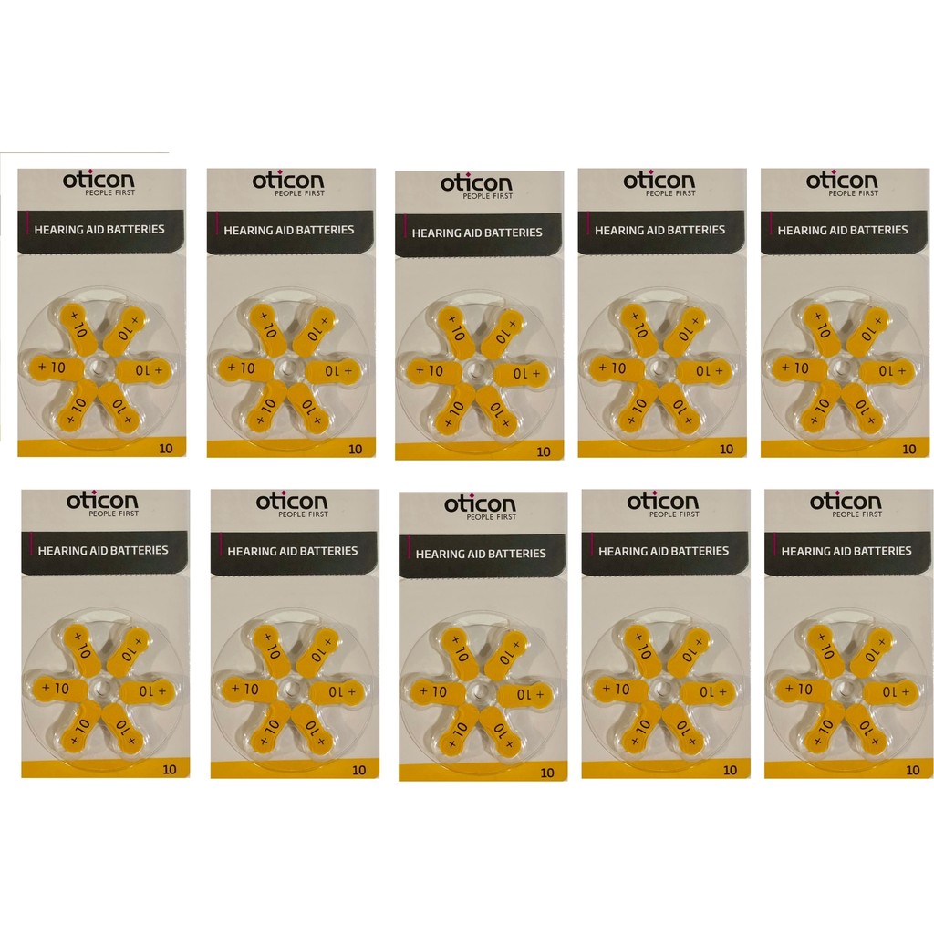 Oticon 10 Numara İşitme Cihazı Pili (10 Paket) Normal & Şarj Edilebilir Piller Fiyatı