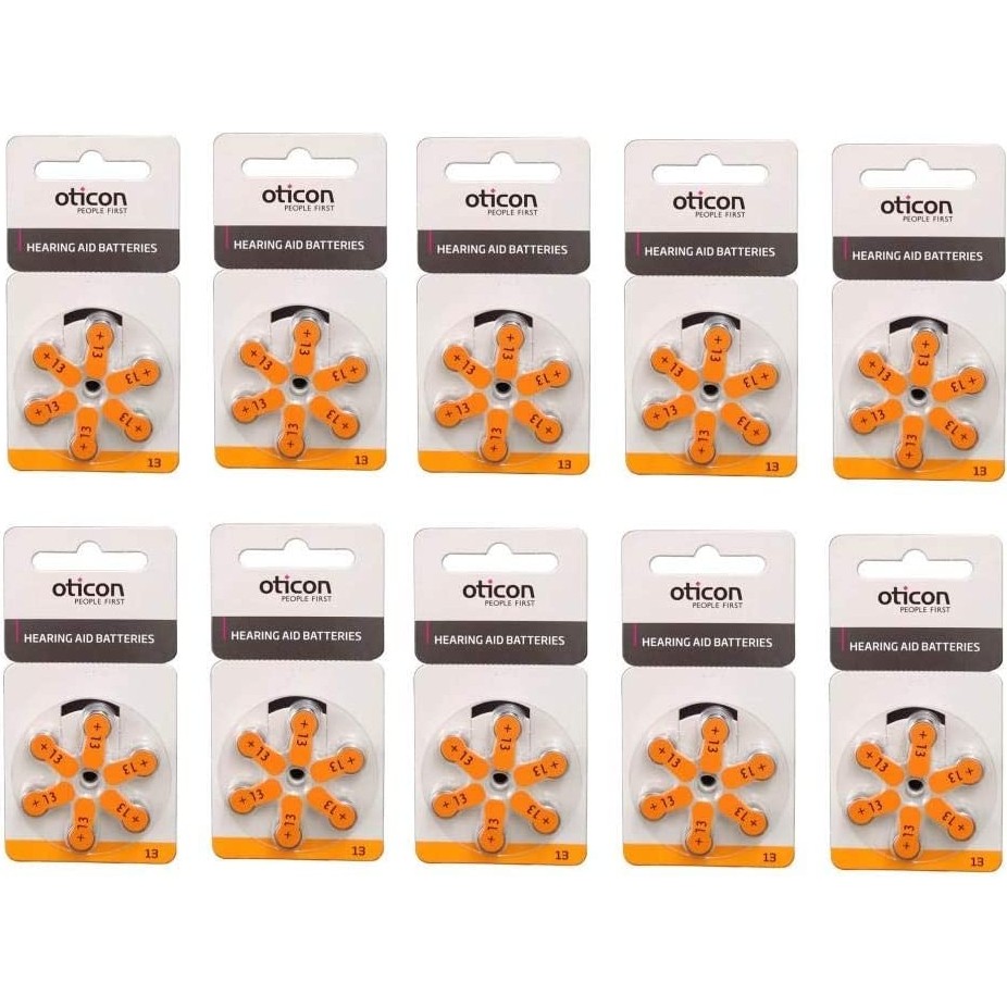 Oticon 13 Numara Işitme Cihazı Pili 3 V Şarjlı Piller 10 Paket Yüksek Performans 6 Adet Normal & Şarj Edilebilir Piller Fiyatı