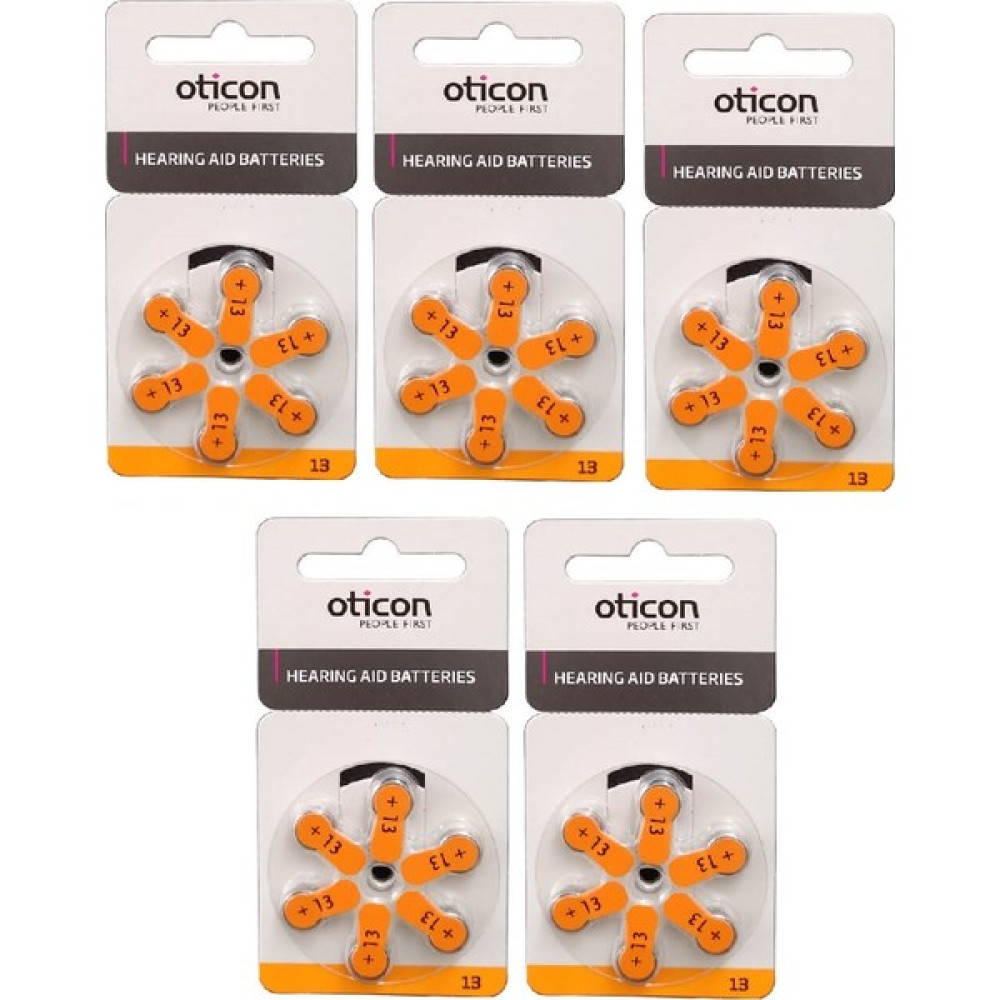 Oticon 13 Numara İşitme Cihazı Pili 5 Paket 30 Adet - 5' li Diğer Fiyatı