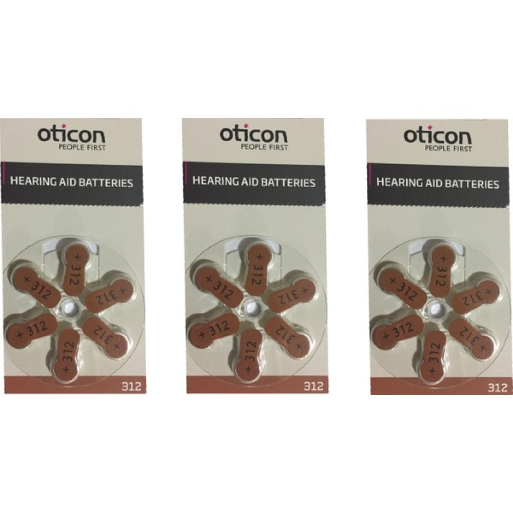 Oticon 312 Numara İşitme Cihazı Pili 3 Paket 18 Adet - 3' lü Diğer Fiyatı