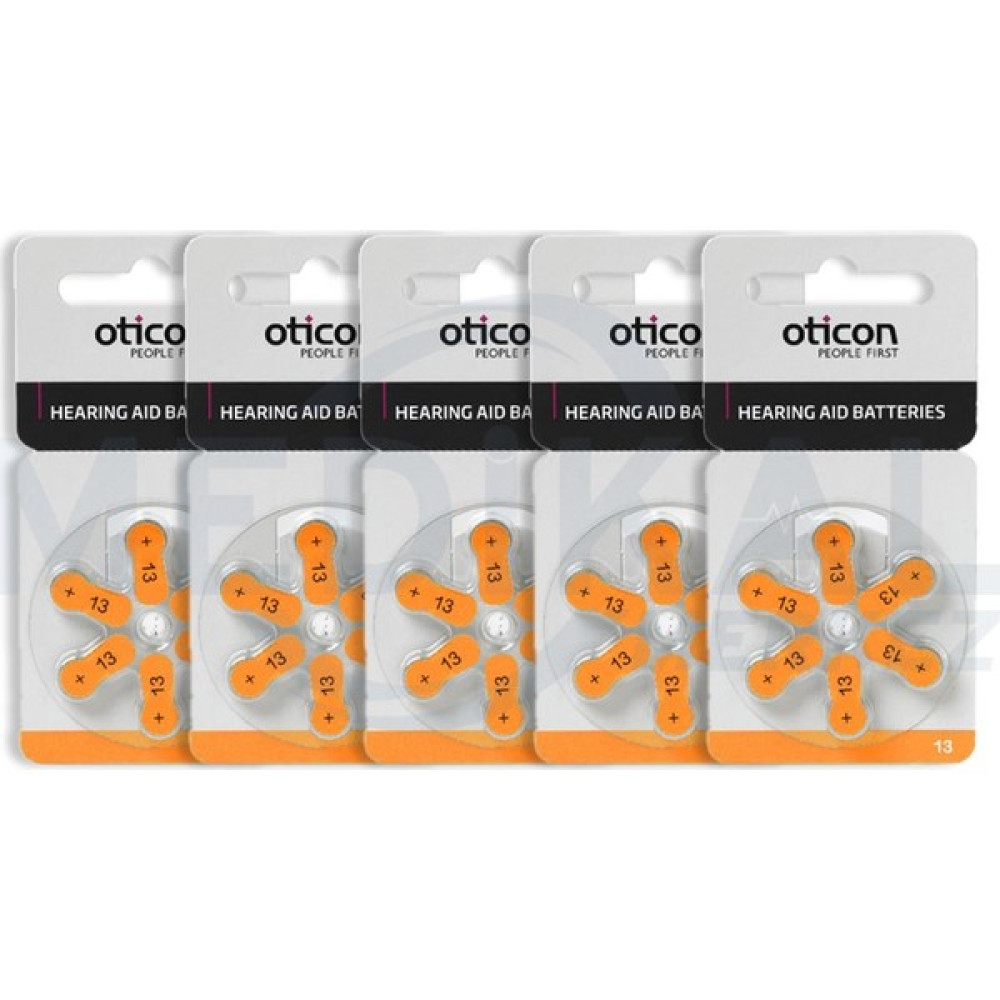 Oticon Işitme Cihazı Pili Oticon 5'li Paket 13 Numara Diğer Fiyatı