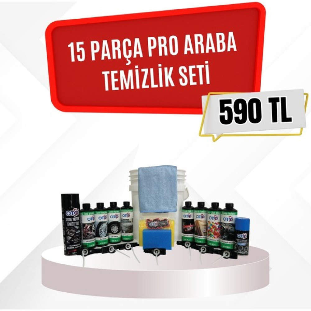 Oto 55 16 Parça OTO55 Araba Yıkama Seti (Profesyonal Paket) - (ClearEyelets)Black-RadiantOrchid Oto Genel Temizlik Fiyatı