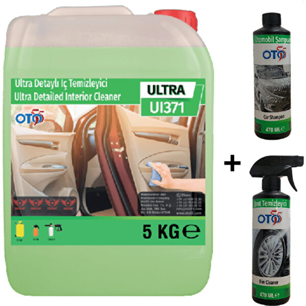 Oto 55 5 kg Iç Detay TEMIZLEME+470 ml Jant TEMIZLEME+470 ml Oto Şampuanı - (Kenya)Black-TrueWhite Oto Genel Temizlik Fiyatı