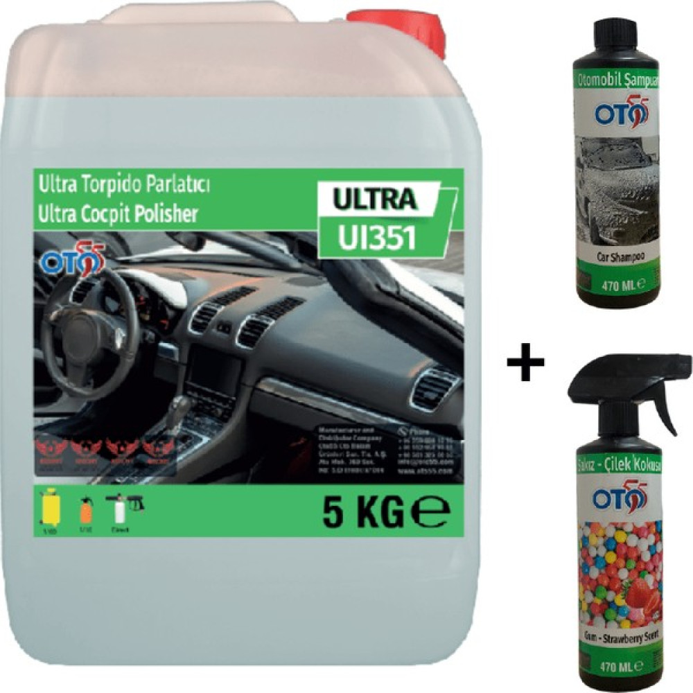 Oto 55 5 kg Torpido PARLATICI+470 ml Sakız Çilek Oto KOKUSU+470 ml Oto Şampuanı - 01 Oto Bakım & Temizlik Ürünleri Fiyatı