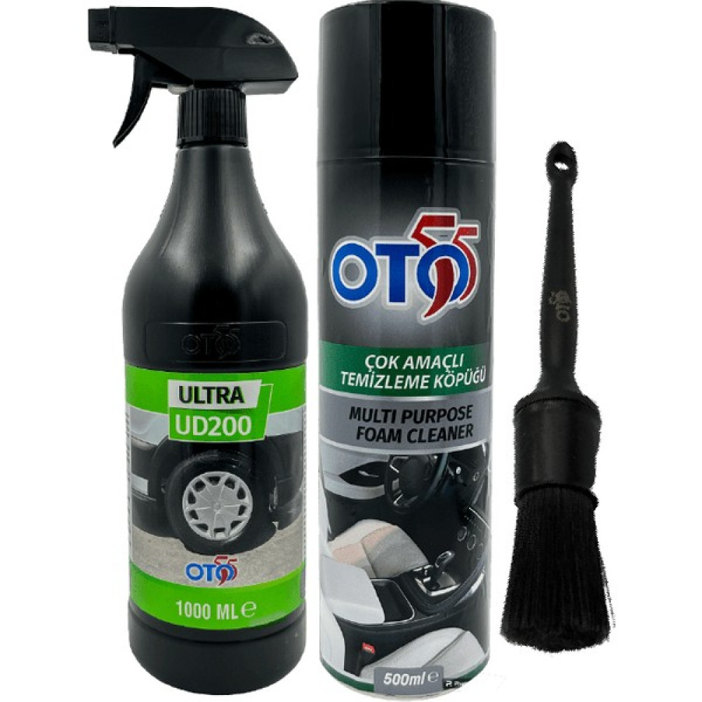 Oto 55 Lastik Parlatıcı-Çok Amaçlı Köpük-Detay Fırçası - (SportVintage)Black Oto Genel Temizlik Fiyatı