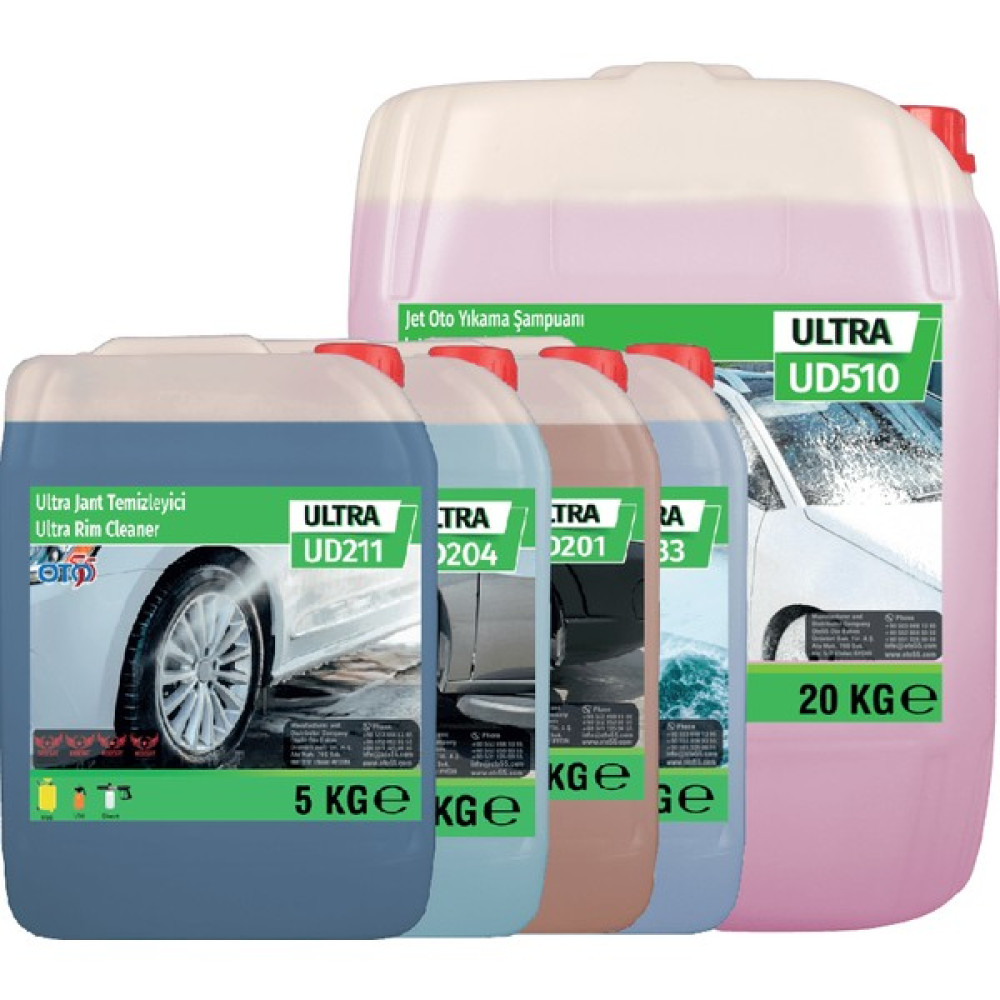 Oto 55 Mini Kampanya (1 Adet 20 kg Oto Yıkama Köpüğü 4 Adet 5 kg Oto Bakım Ürünü) - 5 Renkli Oto Yıkama Ürünleri Fiyatı