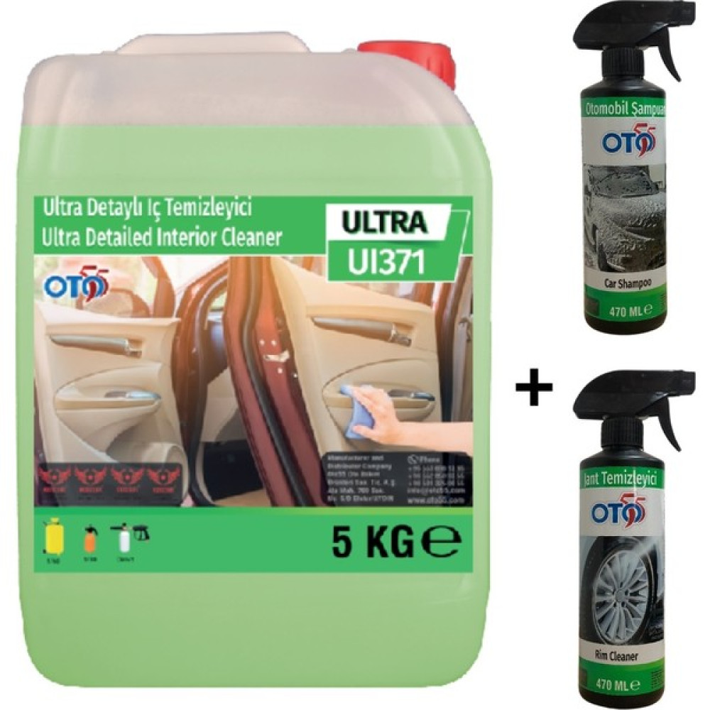 Oto 55 OTO55 5 kg Iç Detay TEMIZLEME+470 ml Jant TMEIZLEME+470 ml Oto Şampuanı Dtyjnt - 02-Sarı Lastikler Fiyatı