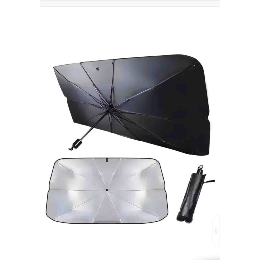 Oto Araba Güneşlik Şemsiye Tip Ön Cam Güneş Önleyici Katlanabilir 138CM x 75CM SSD / Solid State Drive Fiyatı