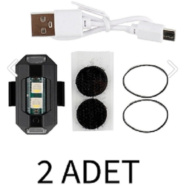 Oto Tuning Rgb Drone Bisiklet Uçak Motosiklet Otomotiv 2 Adet Mini Çakar LED Lamba Bisikletler Fiyatı