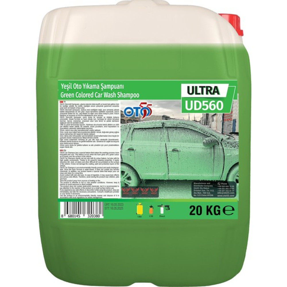 Oto55 Pro Yeşil Köpük Fırçasız Oto Şampuanı (1/60 Konsantre) - 20 lt Oto Yıkama Ürünleri Fiyatı