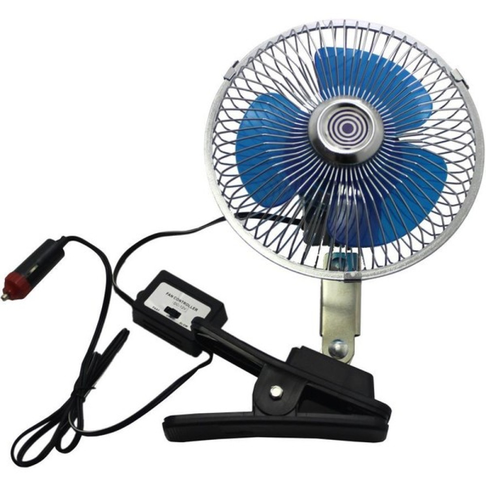 Otobir Oto Araç Vantilatör 12V 6" 360 Derece Döner Başlıklı Mandallı Oto Boyaları Fiyatı