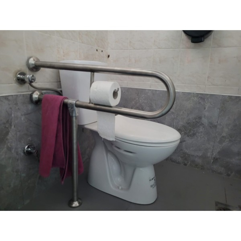Otobir Yeni Engelli Tutunma Barı Tuvalet Kağıtlıklı Banyo Wc Paslanmaz Mat Satine Yüzeyli Sabit Ayarlanabilir Ayaklı - Montaj Dahil Değil Oto Boyaları Fiyatı