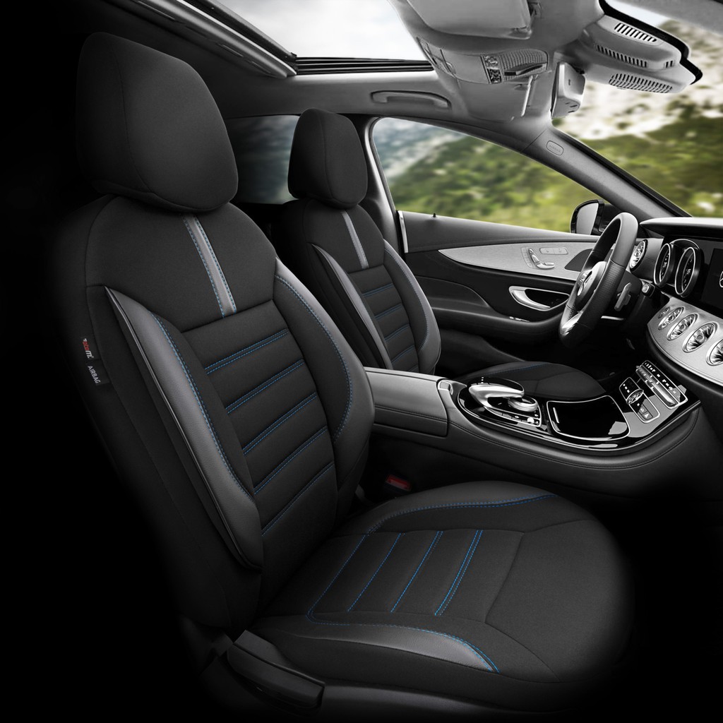 Otom Limited Design Airbag Dikişli Ekstra Destekli Oto Koltuk Kılıfı Tam Set Siyah - Mavi - Mavi - Siyah Diğer Fiyatı