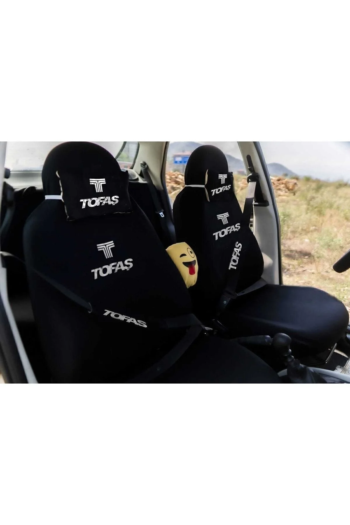 ototuningmerkezi Tofaş 12 Parça Oto Koltuk Kılıf Seti(ÖN ARKA SET 2 BOYUNYASTIK 2 KEMER KILIF EMOJİ YASTIK 2 ARAÇ)" Oto Koltuk Kılıfı Fiyatı