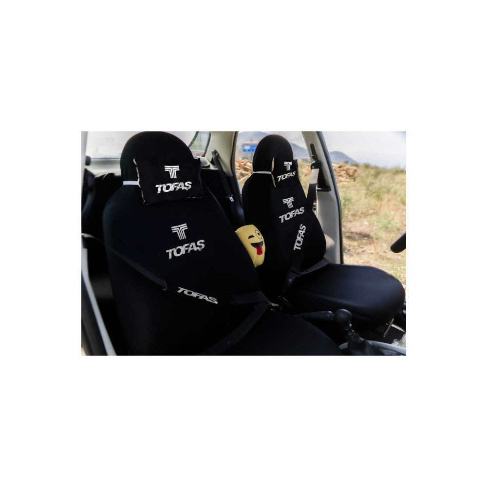 ototuningmerkezi Tofaş 12 Parça Oto Koltuk Kılıf Seti(ÖN ARKA SET 2 BOYUNYASTIK 2 KEMER KILIF EMOJİ YASTIK 2 ARAÇ) Oto Koltuk Kılıfı Fiyatı