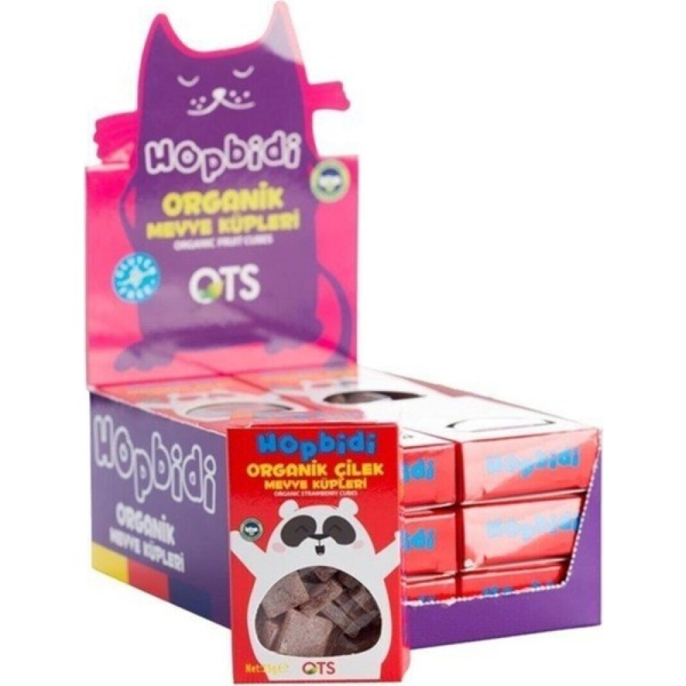 Ots Organik Hopbidi Çilek Meyve Küpleri (Yumuşak Şeker) 12X 25GR - 25 gr Oto Boyaları Fiyatı