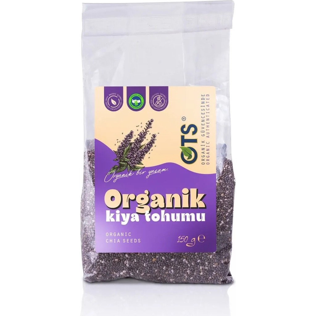 OTS Organik Kiya ( Chia ) Tohumu 150 g. (Organik Sertifikalı, Pestisit Analizli) - 150 gr Diğer Fiyatı