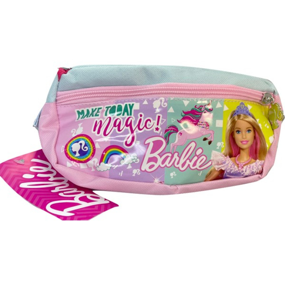Otto Lisanslı Barbıe Make Today Magıc Kalemlik 2 Gözlü Fermuarlı - Mavi - Pembe Kalemlik (Kalem Kutusu) Fiyatı