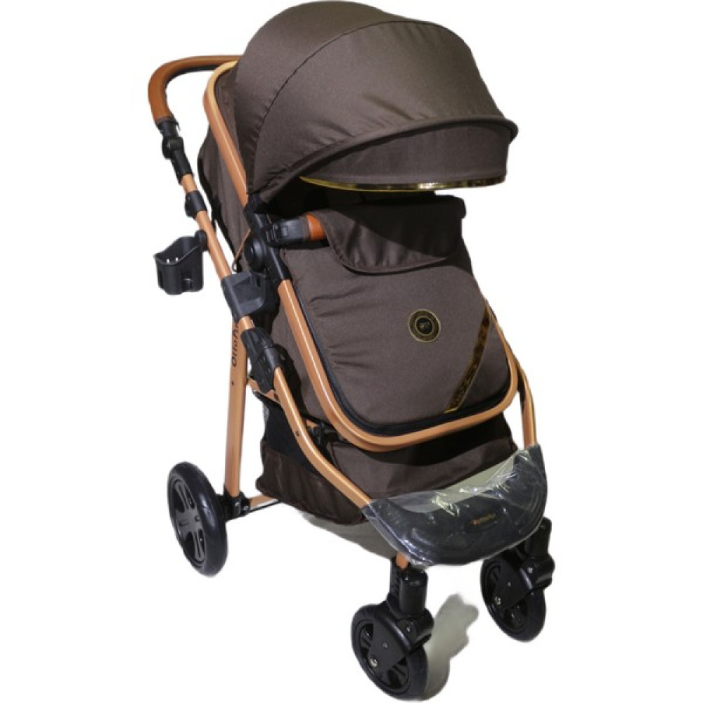 Otto Plus Ottoplus Lüks Travel Sistem Bebek Arabası Gold - Kahverengi Bebek Arabası-Puset Aksesuarları Fiyatı