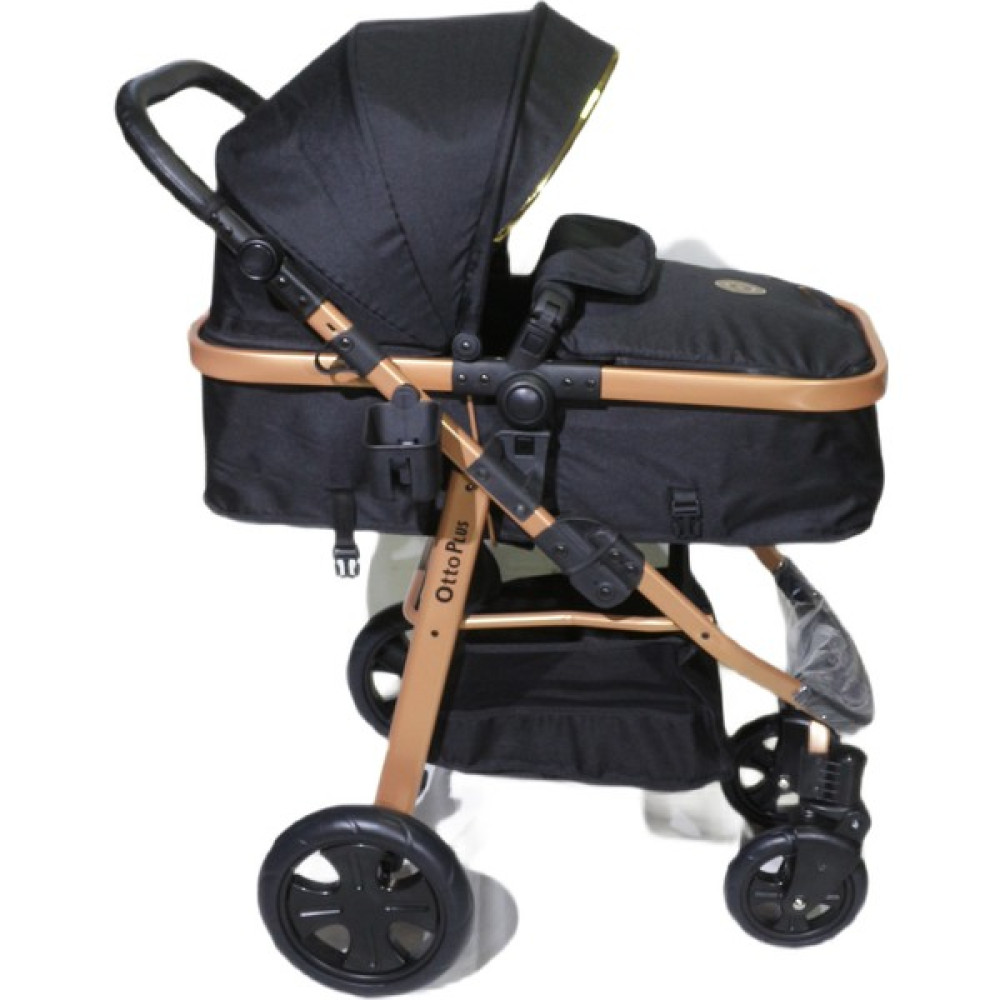 Otto Plus Ottoplus Lüks Travel Sistem Bebek Arabası Gold -Siyah - Gold - Siyah Bebek Arabası-Puset Aksesuarları Fiyatı