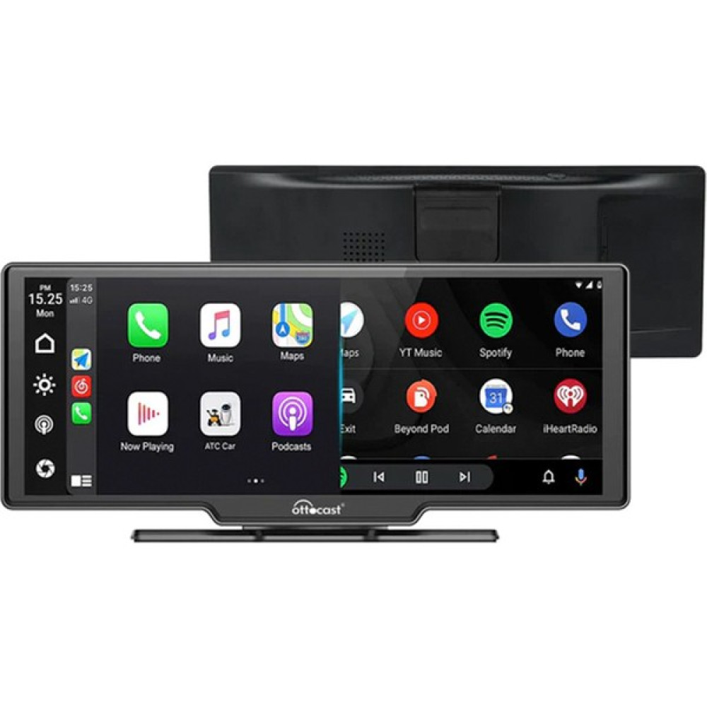 Ottocast 10" Taşınabilir Apple Carplay & Android Auto, Ön & Arka Kameralı Torpido Üstü Araç Multimedya (OT-N91C) Oto Görüntü Sistemleri Fiyatı