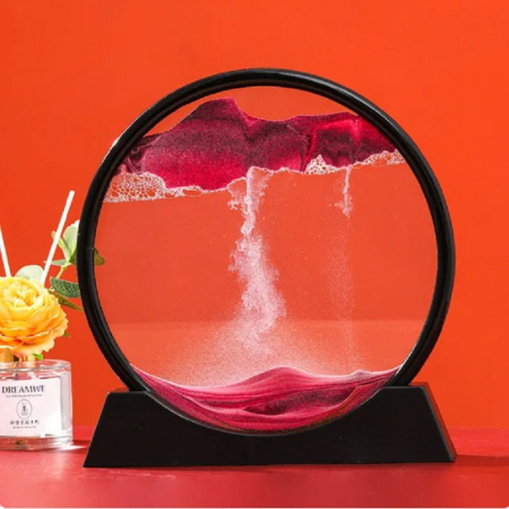 Ötünç 3d Hareketli Kum Saati Büyük Boy Sandscapes - Pembe Masa Saati Fiyatı