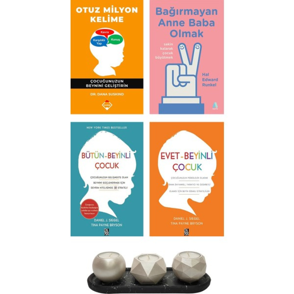 Otuz Milyon Kelime - Dana Suskind + Bağırmayan Anne Baba Olmak - Hal Edward Runkel + Bütün Beyinli Çocuk - Evet Beyinli Çocuk - Daniel J. Siegel + ... Çocuk Bakımı Kitapları Fiyatı
