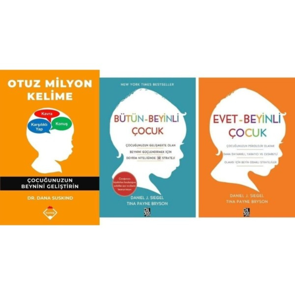 Otuz Milyon Kelime - Evet Beyinli Çocuk - Bütün Beyinli Çocuk Set Kişisel Gelişim ve Psikoloji Fiyatı