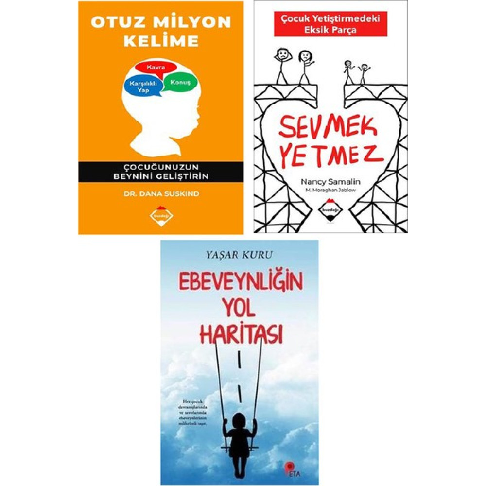 Otuz Milyon Kelime – Sevmek Yetmez – Ebeveynliğin Yol Haritası 3 Kitap Set Kişisel Gelişim ve Psikoloji Fiyatı