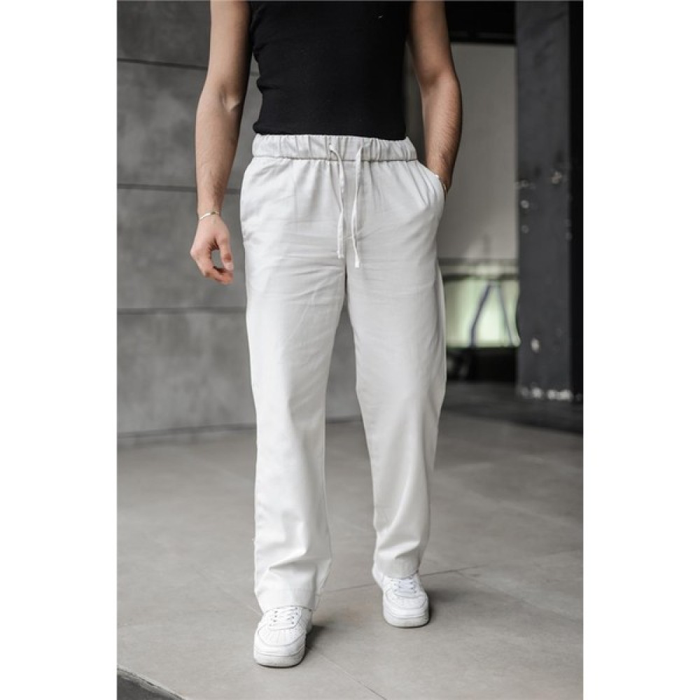 Outfit-Man Erkek Kanvas Baggy Pantolon Krem Erkek Pantolon Fiyatı