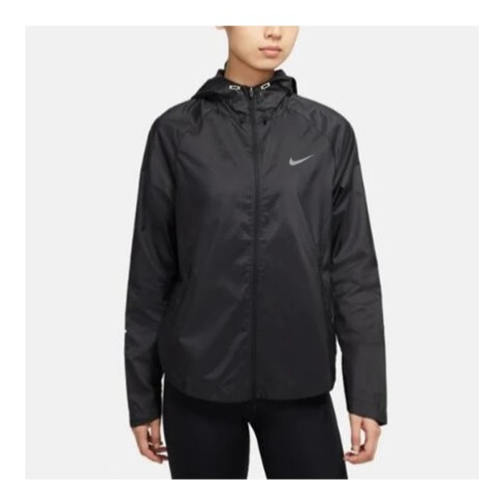 Outlet Bul Kadın Siyah Slim Fit Kapüşonlu Rüzgarlik Yağmurluk Kadın Yağmurluk Fiyatı