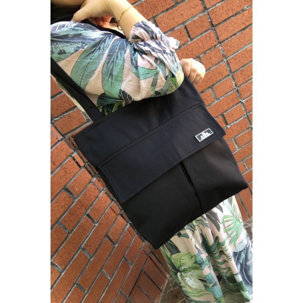 Outlet Çarşım Üç Bölmeli Kadın Fermuarlı Kumaş Omuz Çantası Tote Bag Bayan Çanta ve Cüzdan Fiyatı