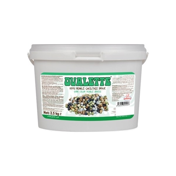 Ovalette Koyu Renkli Çakıl Taşı Çikolata Draje 2,5 kg Diğer Fiyatı