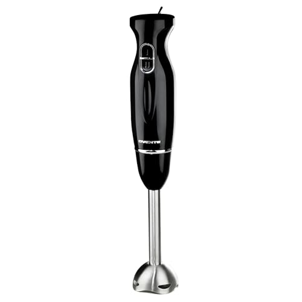 OVENTE Immersion Hand Blender, 300W Electric Handheld Portable Stick Mixer with 2 Mixing Speed and Stainless Steel Blades for Effortless Blending Smoothies, Shakes, Puree or Baby Food, Black HS560B Blenders Fiyatı