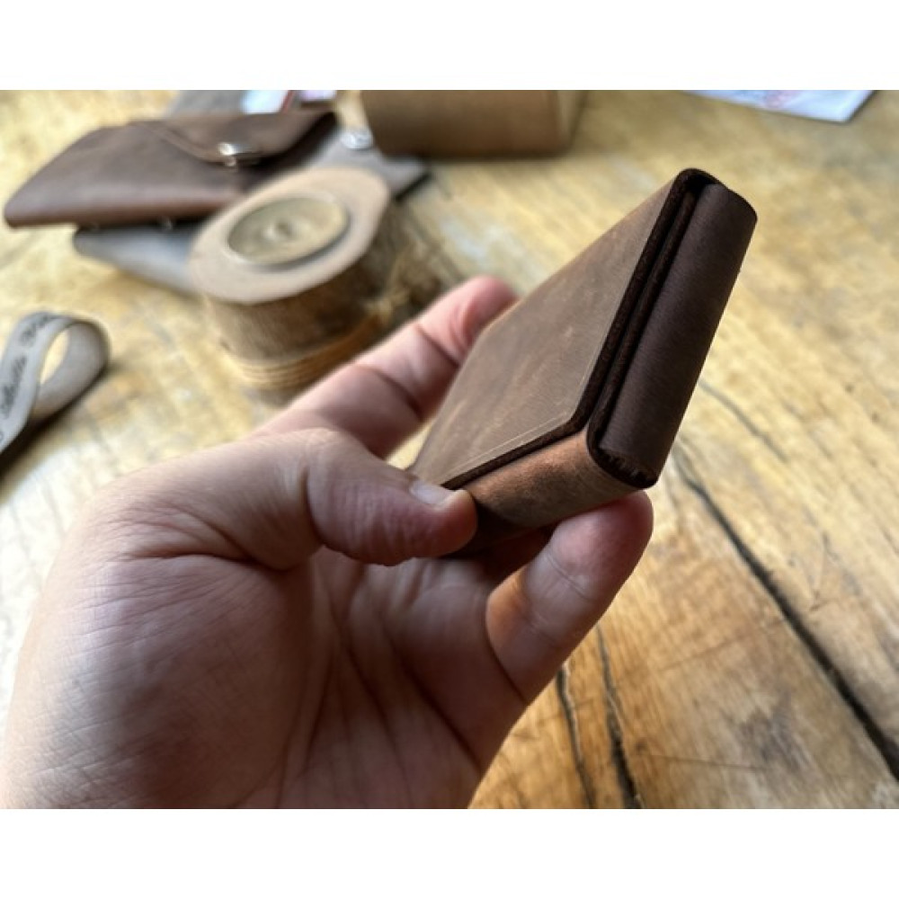 Over Craft Mıklatıslı Deri El Yapımı Vintage Mini Cüzdan ve Kartlık Mıknatıslı Kartlık Erkek Kartlık Fiyatı