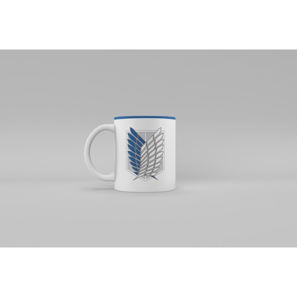 Over Game Attack On Titan Logo Mug Kupa - 10 Adet - Beyaz - 330 ml Fincan / Bardak / Kahve Takımı Fiyatı