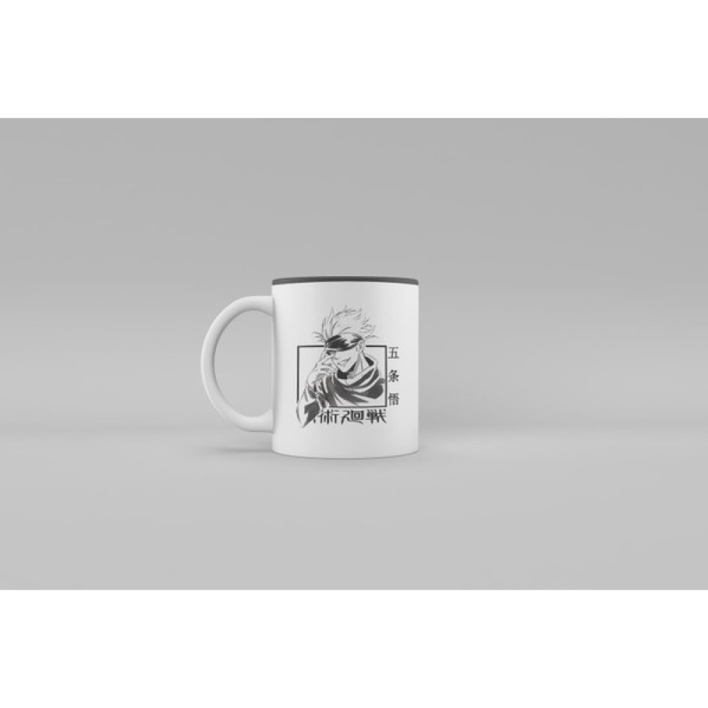 Over Game Jujutsu Kaisen Satoru Gojo Black And White Mug Kupa - 10 Adet - Beyaz - 330 ml Fincan / Bardak / Kahve Takımı Fiyatı