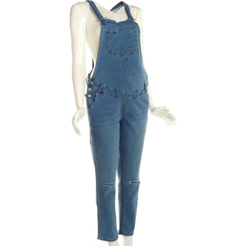 Overdo Hamile Denim Salopet Düz Paça Hamile Giyim Fiyatı