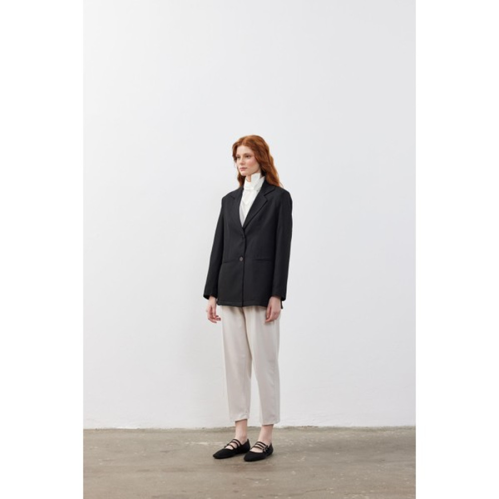 Oversize Blazer Ceket Siyah Bayan Ceket Fiyatı
