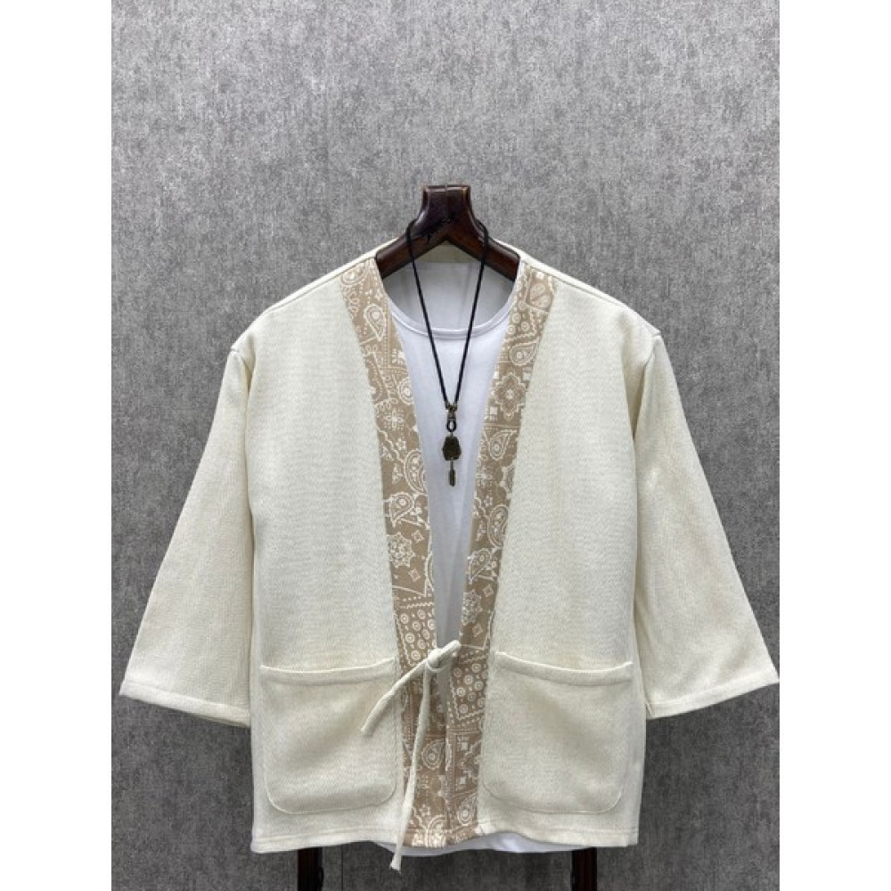 Oversize Bohem Fakir Kol Pamuk Dokuma Krem Kimono Kadın Giyim Fiyatı
