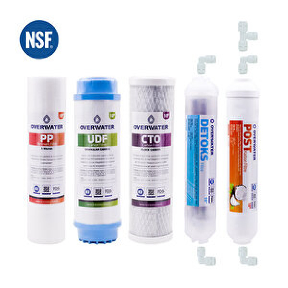 OverWater Açık Kasa Su Arıtma Cihazı 5 li Filtresi Seti Aşamalı ( Membransız Set ) FKN50D Su Arıtma Cihazı Fiyatı