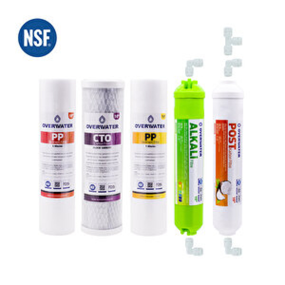 OverWater Açık Kasa Su Arıtma Cihazı 5 li Filtresi Seti Aşamalı ( Membransız Set ) FSN50A Su Arıtma Cihazı Fiyatı