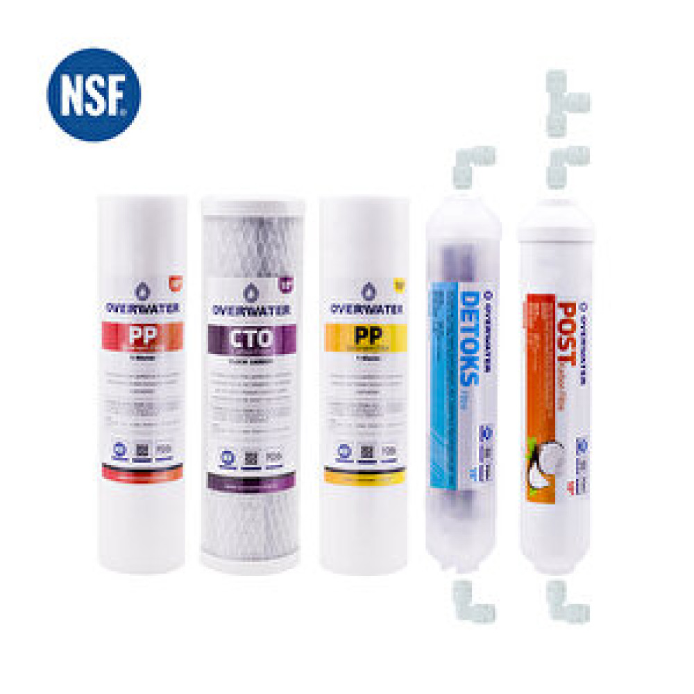 OverWater Açık Kasa Su Arıtma Cihazı 5 li Filtresi Seti Aşamalı ( Membransız Set ) FSN50D Su Arıtma Cihazı Fiyatı