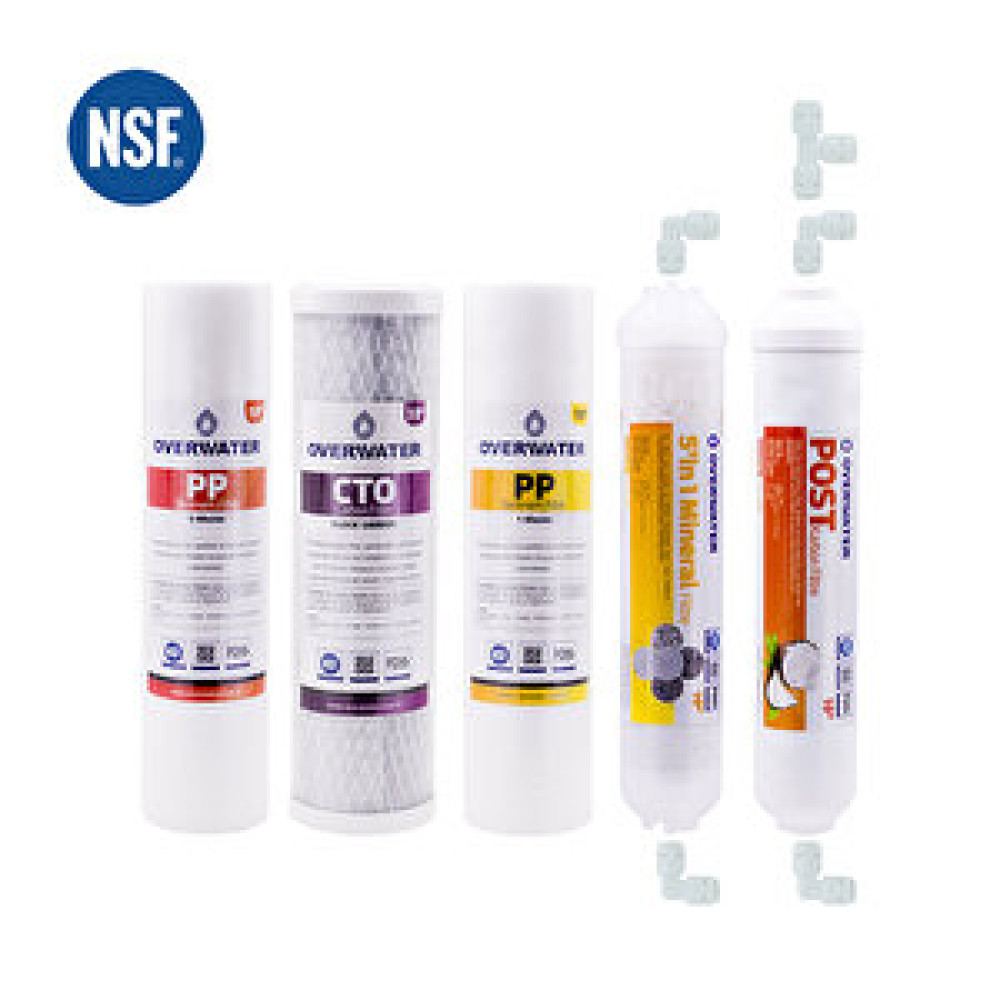 OverWater Açık Kasa Su Arıtma Cihazı 5 li Filtresi Seti Aşamalı ( Membransız Set ) FSN50M Su Arıtma Cihazı Fiyatı