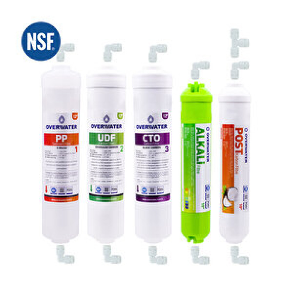 OverWater Kapalı Kasa Su Arıtma Cihazı 5 li Inline Filtresi Seti Aşamalı ( Membransız Set ) FIN50A Su Arıtma Cihazı Fiyatı