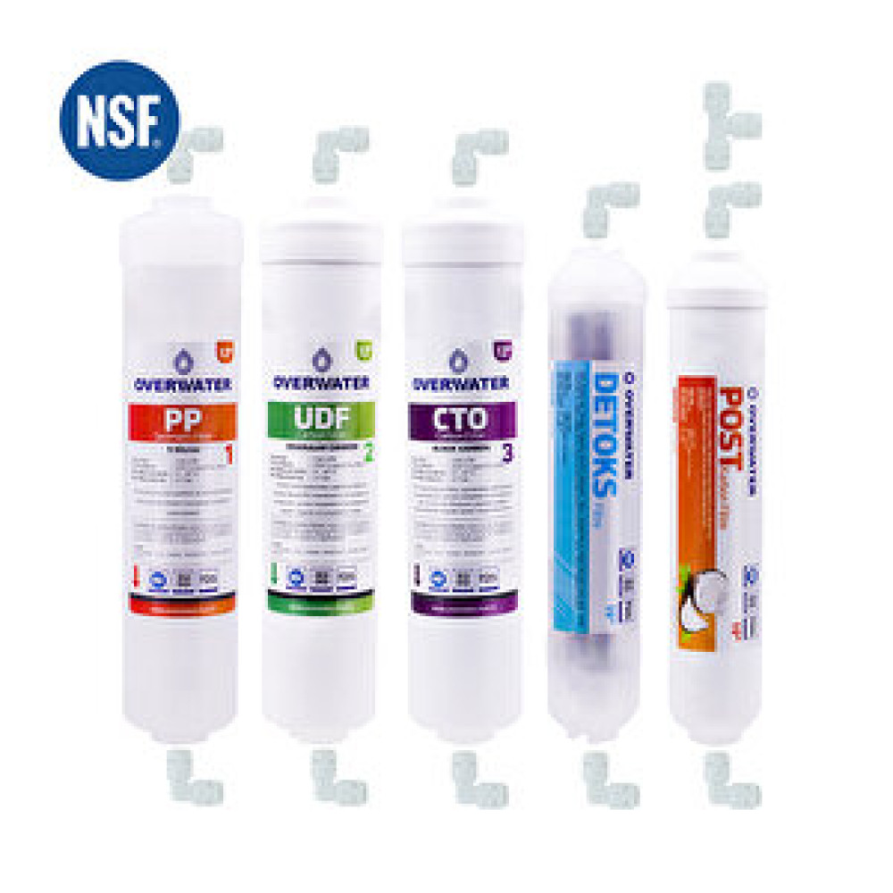 OverWater Kapalı Kasa Su Arıtma Cihazı 5 li Inline Filtresi Seti Aşamalı ( Membransız Set ) FIN50D Su Arıtma Cihazı Fiyatı