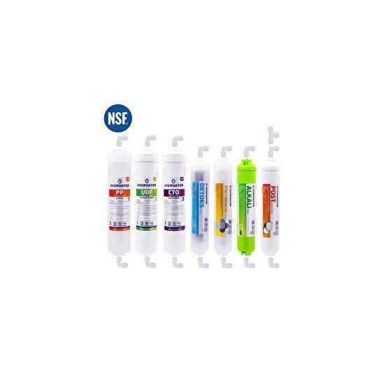 OverWater Kapalı Kasa Su Arıtma Cihazı 7'li Inline Aşamalı Su Arıtma Filtresi Seti Su Arıtma Cihazı Fiyatı