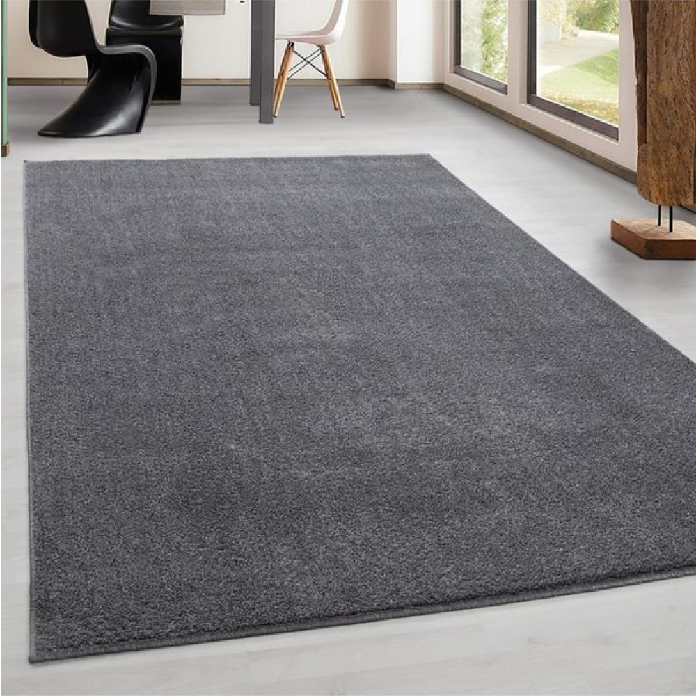 Oves Home Modern Desenli Halı Kısa Havlı Bulanık Düz Renkli Açık Gri - 100 x 1150 cm Salon Halısı Fiyatı