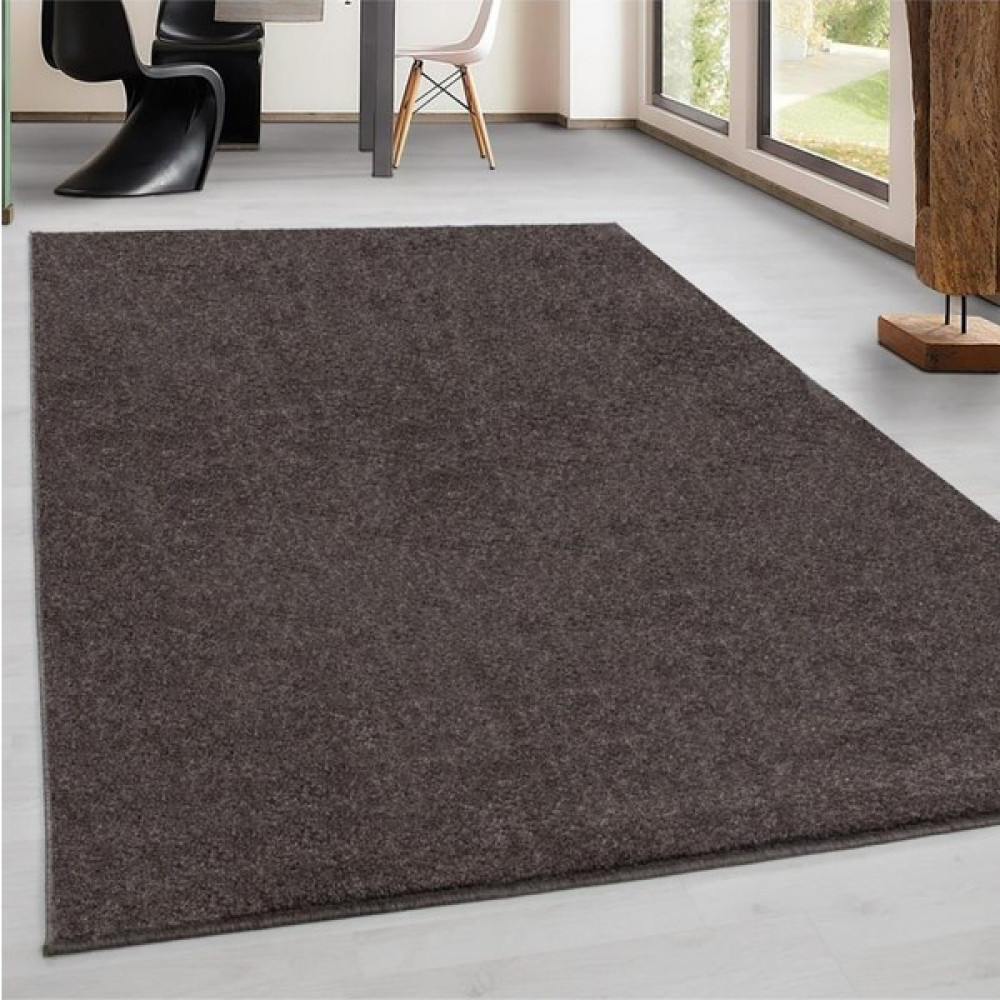 Oves Home Modern Desenli Halı Kısa Havlı Bulanık Düz Renkli Açık Kahverengi - 100 x 200 cm Salon Halısı Fiyatı